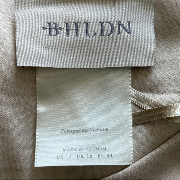 Anthropologie BHLDN Ruby Formal Cocktail Maxi Dress In CHAMPAGNE Size 12 NWOT - Picture 12 of 16